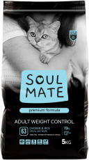 מזון יבש לחתולים ביתיים/מופחת שומן – עשיר בעוף