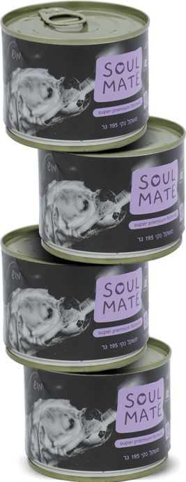 פחית מזון רטוב לכלבים – עוף וכבש